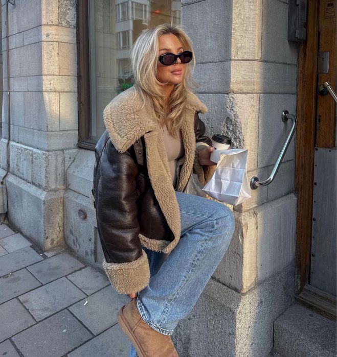 Дублянка зара Zara коричнева