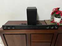 Troco TV led está Sound bar lg sj3 300w com comando impecável