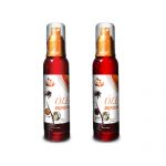 Óleo bronzeador coco urucum- coco e cenoura -coco e canela, cafe