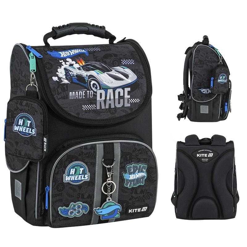 Рюкзак в комплекті 3 в 1 Hot Wheels KITE SET_HW25-501S + ПОДАРУНОК