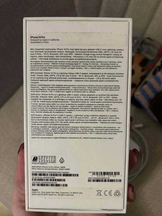 iPhone 14 pro 128gb kolor silver