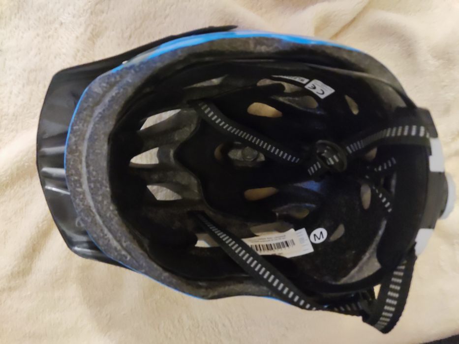 Шолом ONRIDE Rider глянцевий сірий/блакитний M (52-56 см)