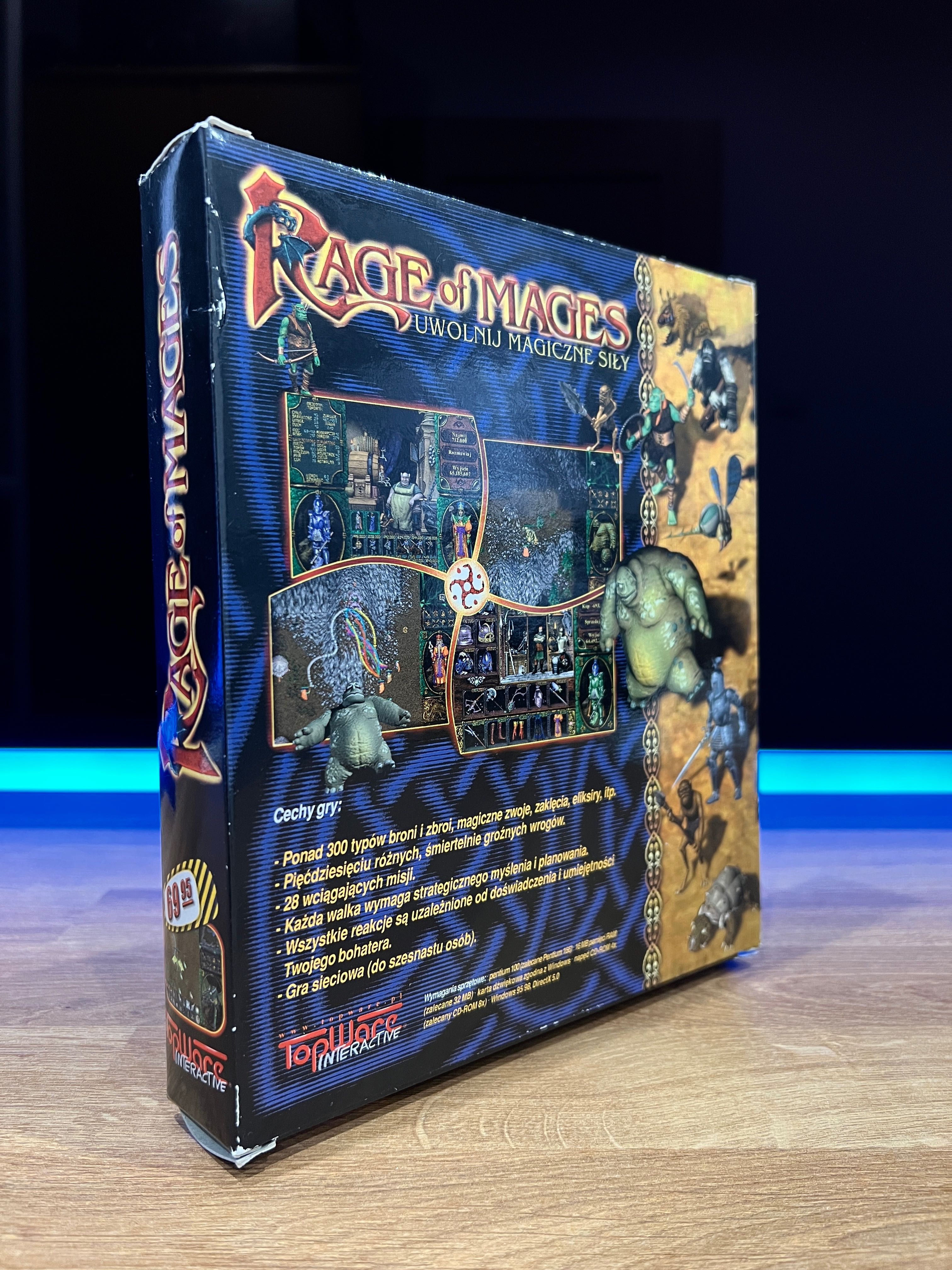 Rage of Mages (PC PL 1999) BIG BOX polskie premierowe wydanie