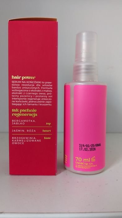 Serum do włosów suchych i zniszczonych na końcówki onlybio kosmetyk