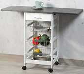 Kesper Wózek szafka kuchenny z blatem wymiary 45/97x 37 x 75,5 cm NOWE