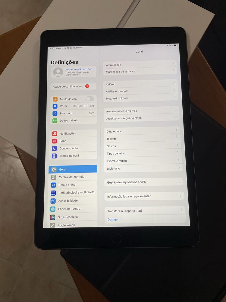 Ipad 7a geracao 128gb wifi+celular