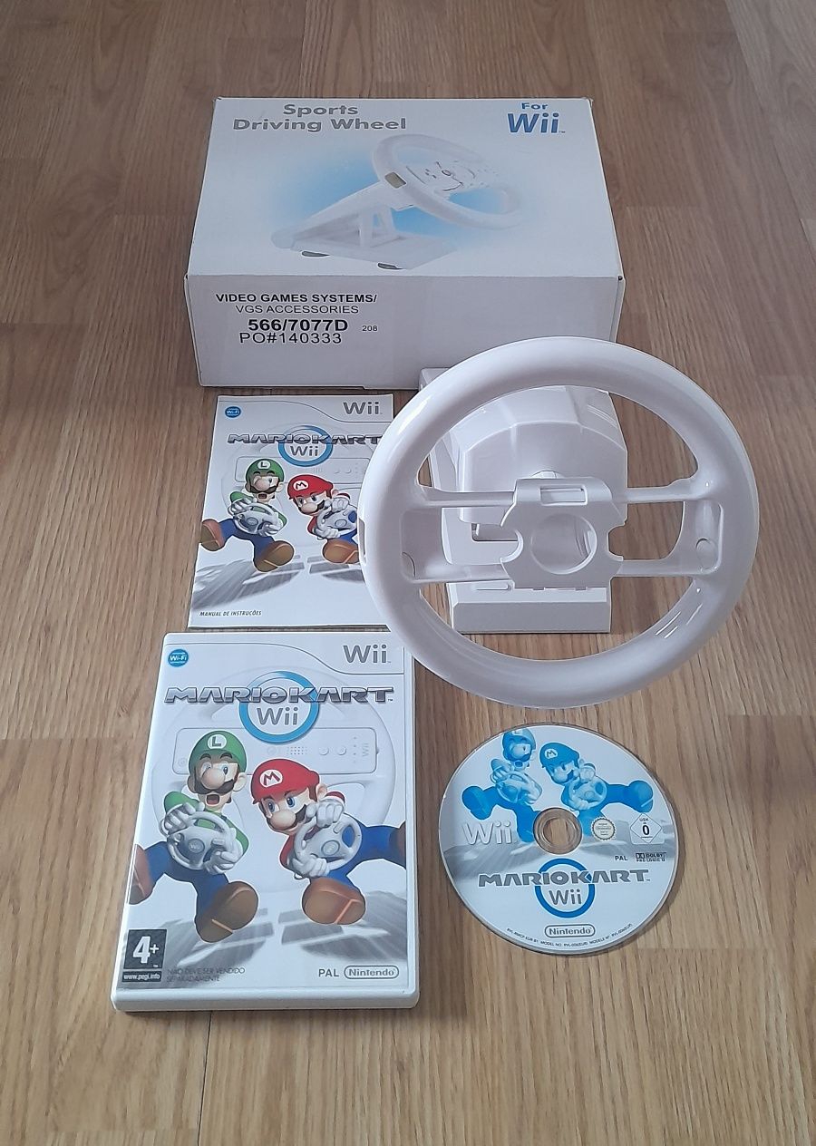 Jogo Super Mario Kart + Volante Wii (ORIGINAL NINTENDO Wii/Wii U)