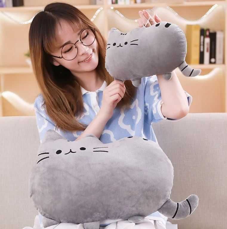 Maskotka Pluszowa Pluszak Kot Pusheen Puszen Poduszka Dziecięca 40 cm