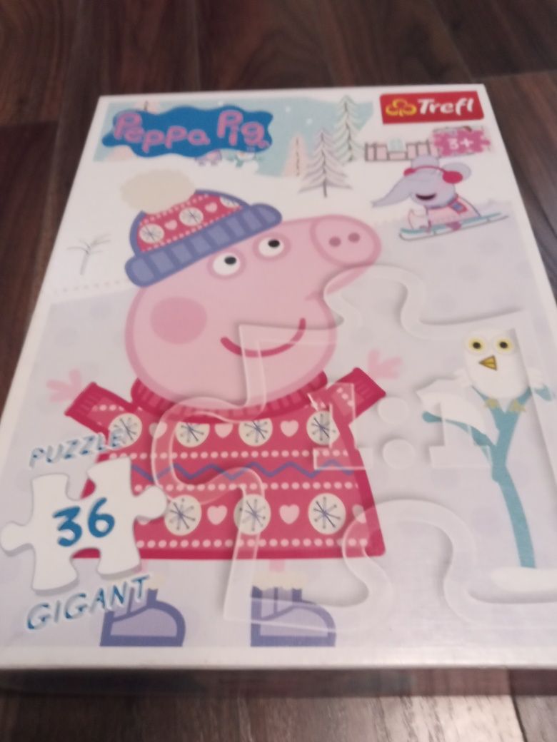 Puzzle XXL świnka Peppa i Kubuś Puchatek