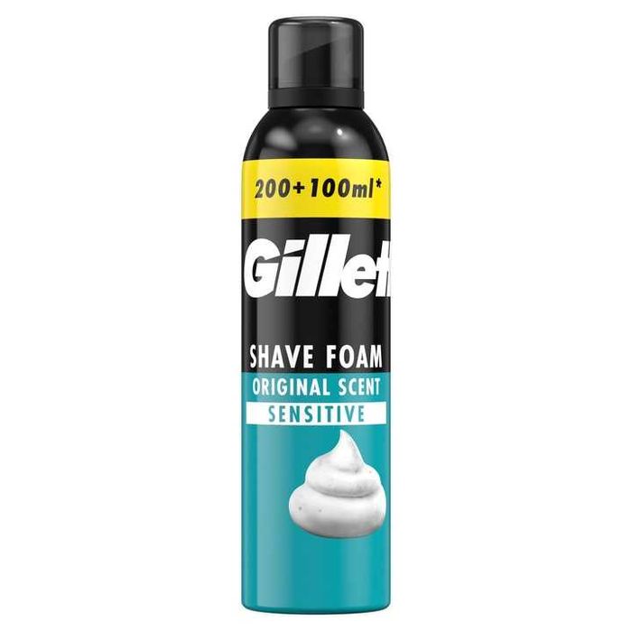 Gillette Classic Sensitive 300 ml Pianka do golenia do skóry wrażliwej
