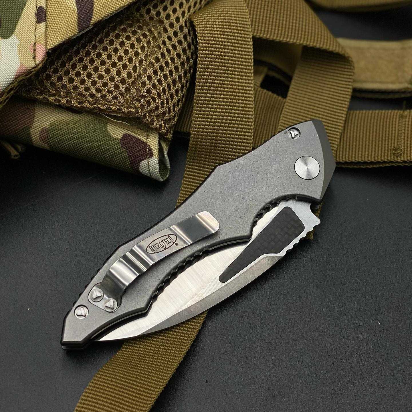 Нож Microtech Custom Metal Kestrel, Ніж викидний автоматичний, Нож