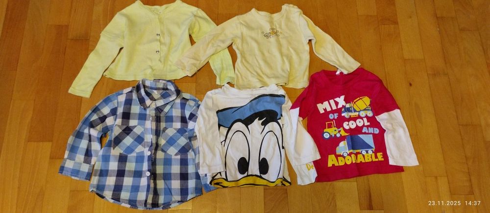 Zestaw 5-ciu bluz r. 74 Nike, Cubus i inne