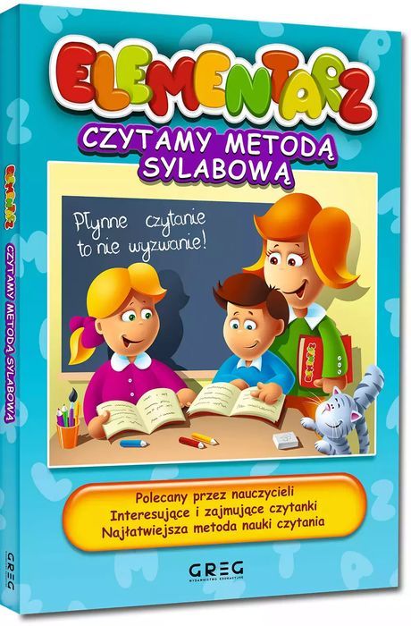 Elementarz - czytamy metodą sylabową. Greg. Nowy Produkt