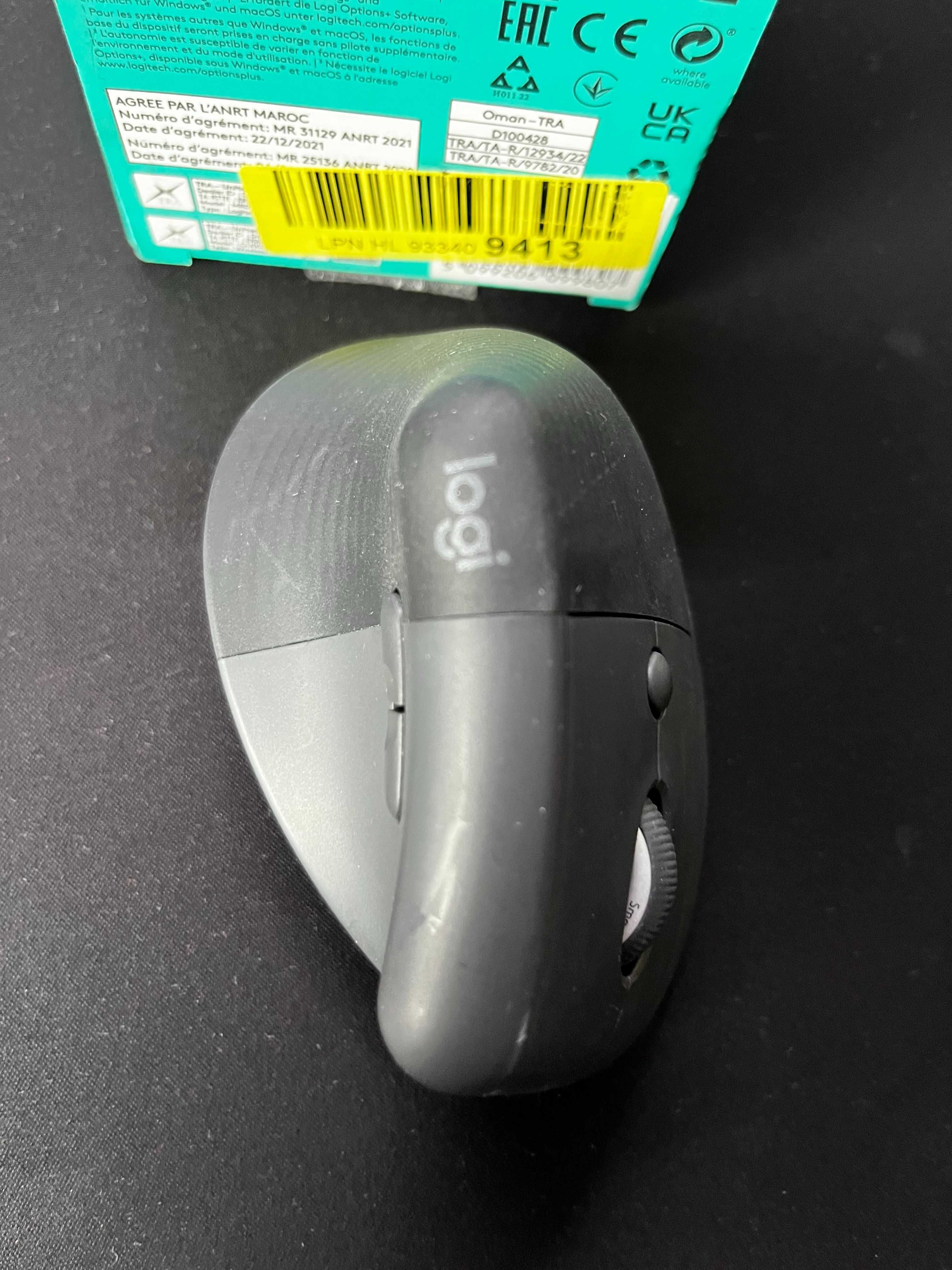 Logitech Lift Left Grafitowa