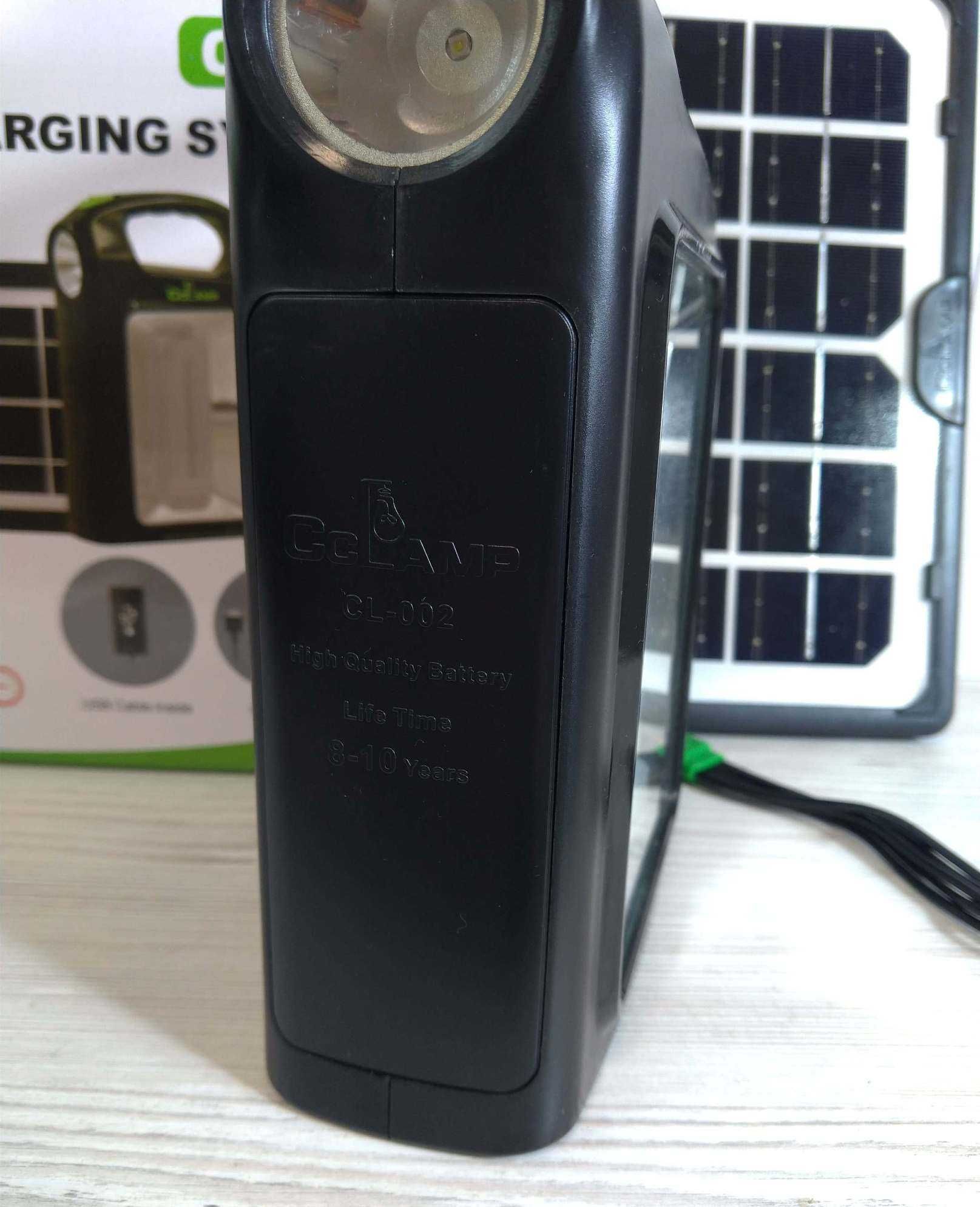 CL-02 фонарь кемпинговый с 3 лампочки Power Bank солн панелью