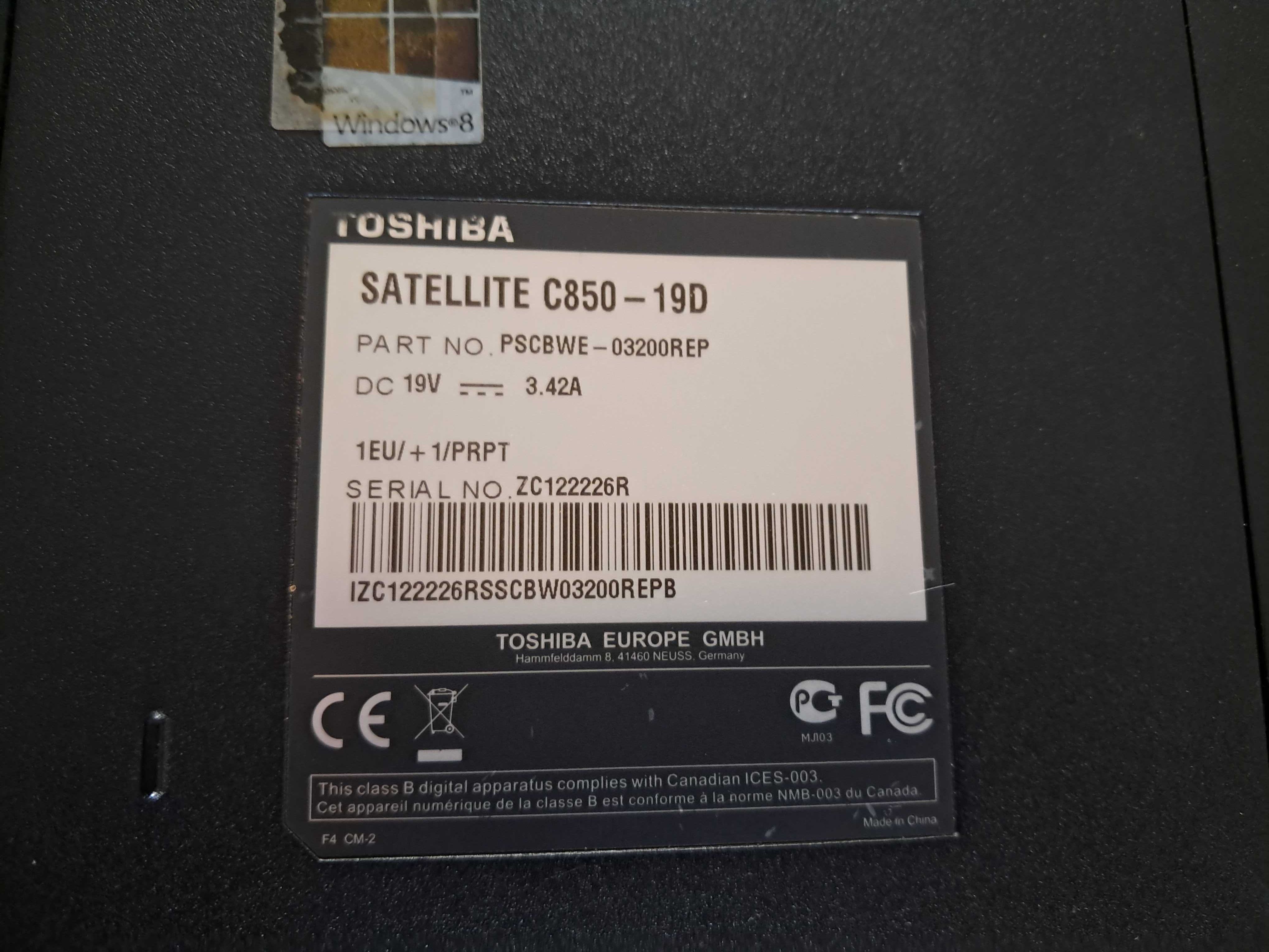 Portátil Toshiba