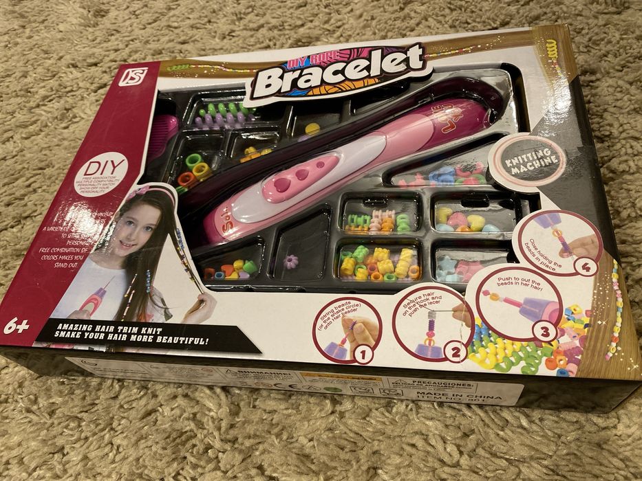 Jogo brinquedo missangas cabelo crianças