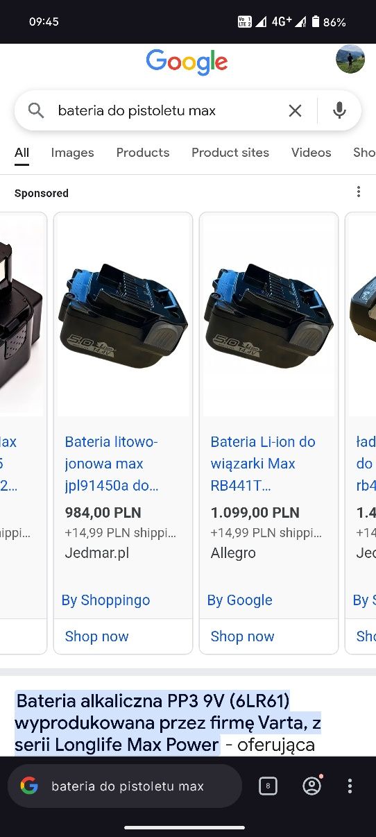 Bateria do wiązarki Max RB441T 3 stz.