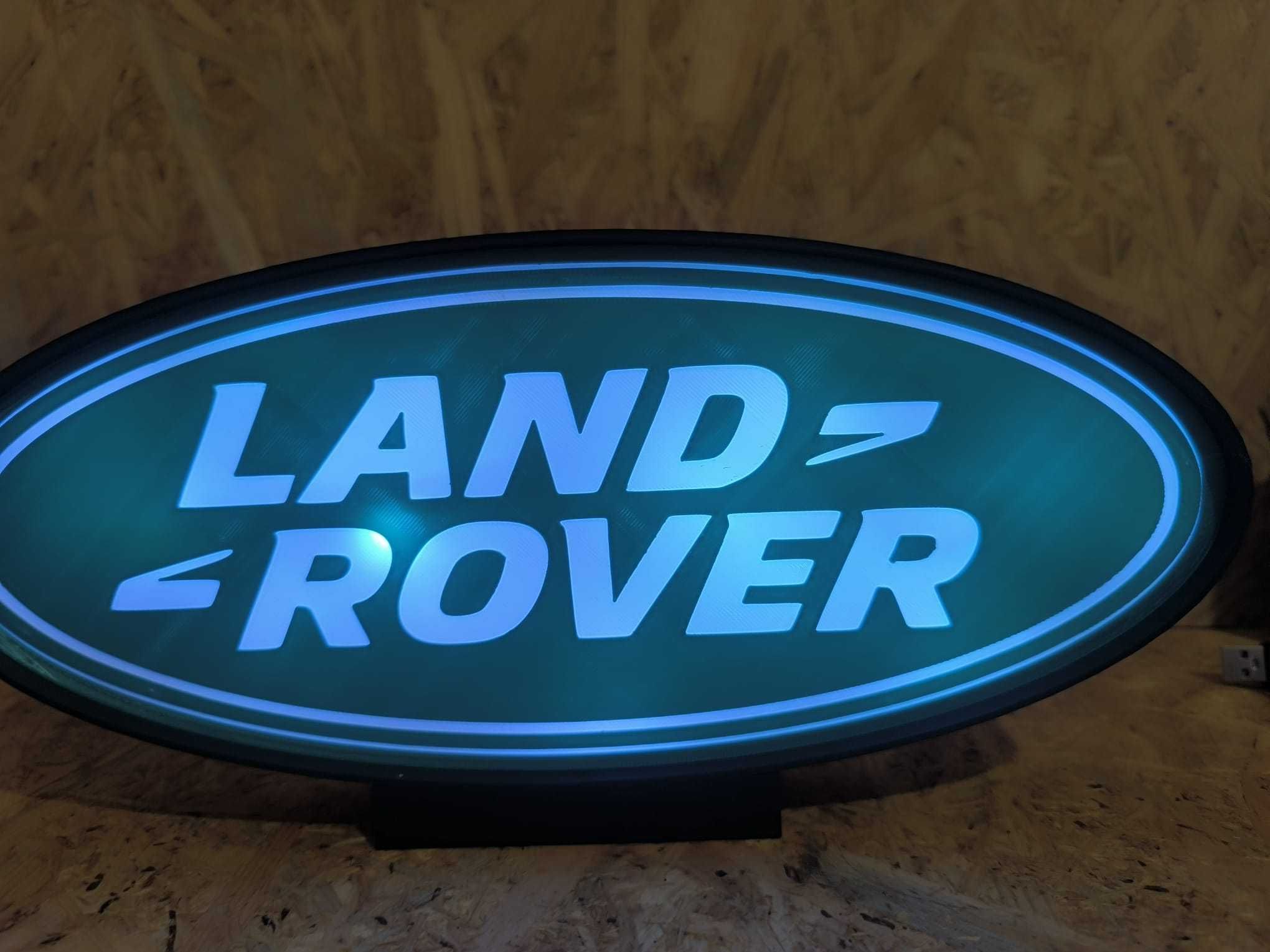 Luminária Decorativa / Lightbox Land Rover