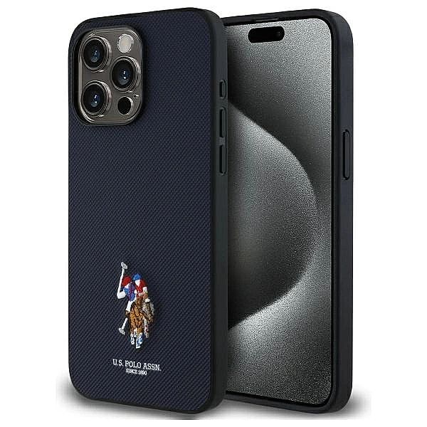 Etui US Polo Embroidered DH Color na iPhone 15 Pro Max 6,7" - granatow