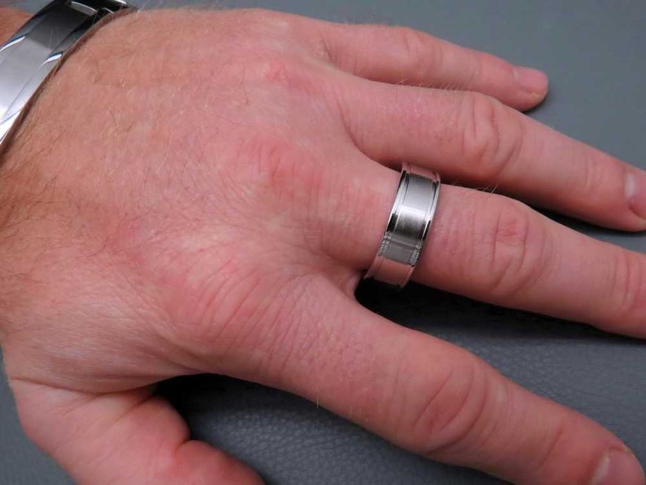 Srebrny Pierścionek Pierścień SYGNET Męski OBRĄCZKA MĘSKA MAGNETYCZNA