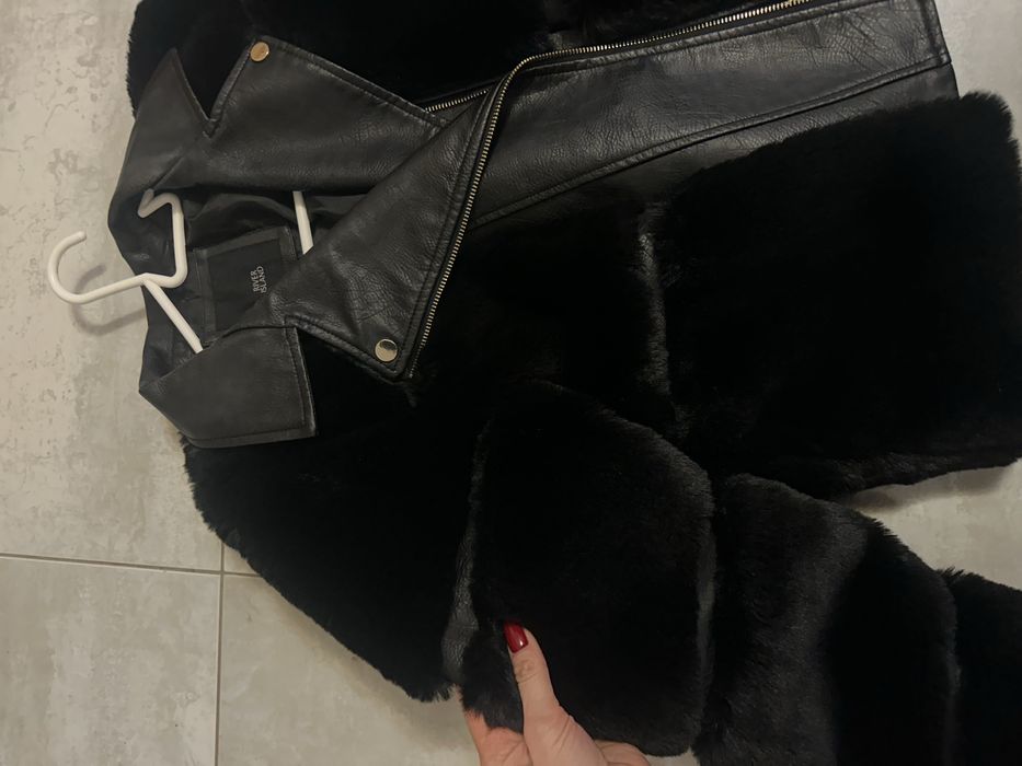 Косуха с искусственным мехом river island
