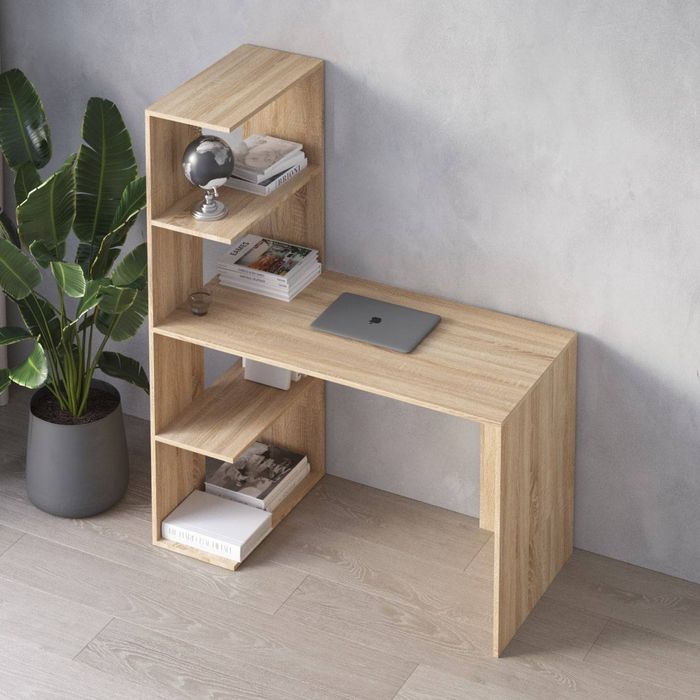 Стіл з полицями ліворуч