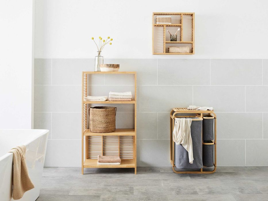 Bambusowa półka wisząca do łazienki BAMBUS 100% NOWA