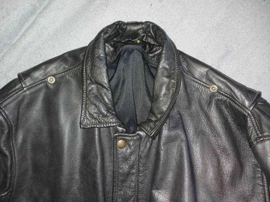Чоловіча шкіряна куртка бомбер авіатор xxl / куртка кожаная мужская