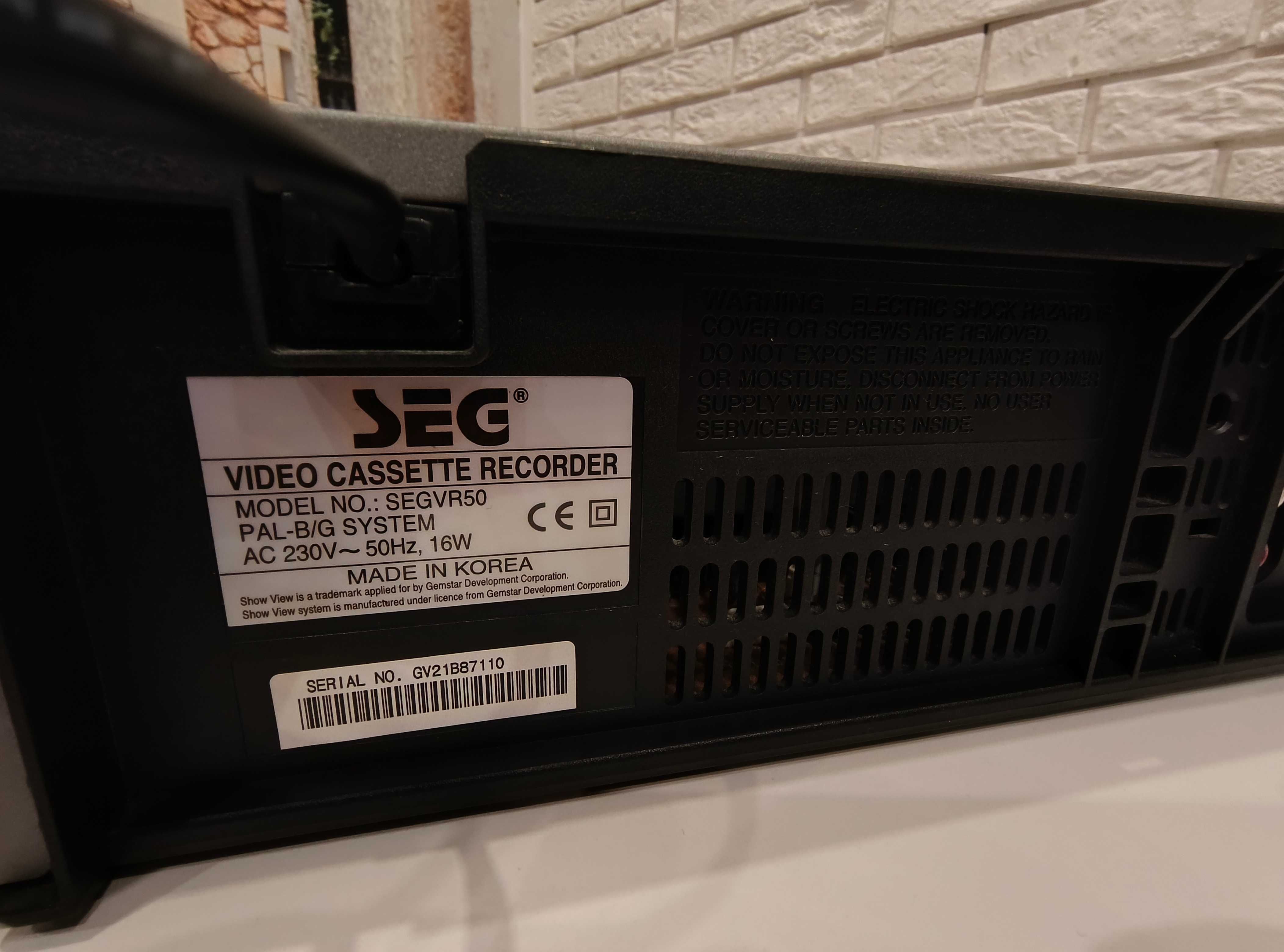 SEG VR50 / HI-FI Stereo / 6 Głowic / Magnetowid Video VHS