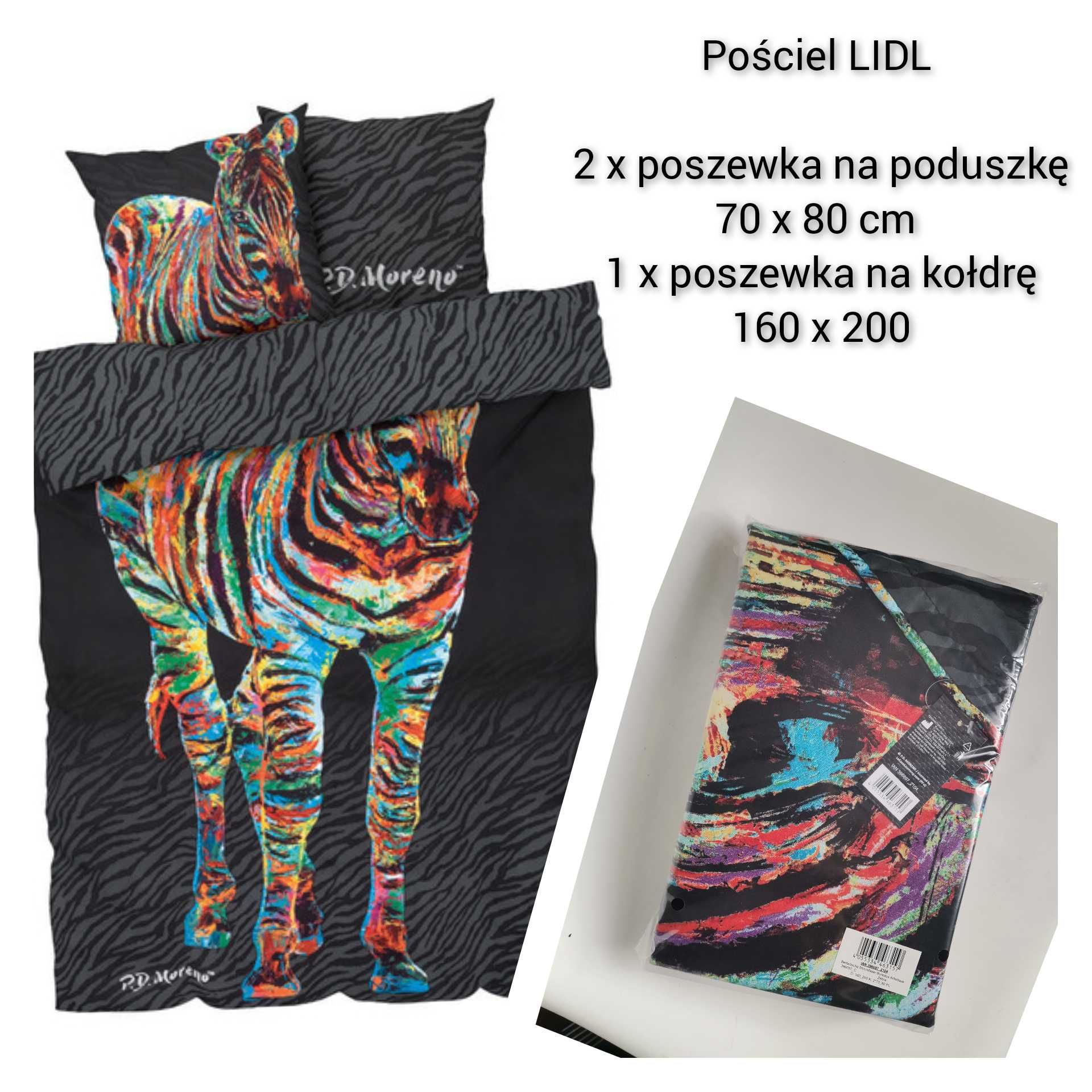 Nowa pościel 160x200 Nowa pościel Lidl Pościel z mikrowłókna ZEBRA