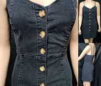 denim & co міні сукня джинсова котон сарафан літо підліток жіноче