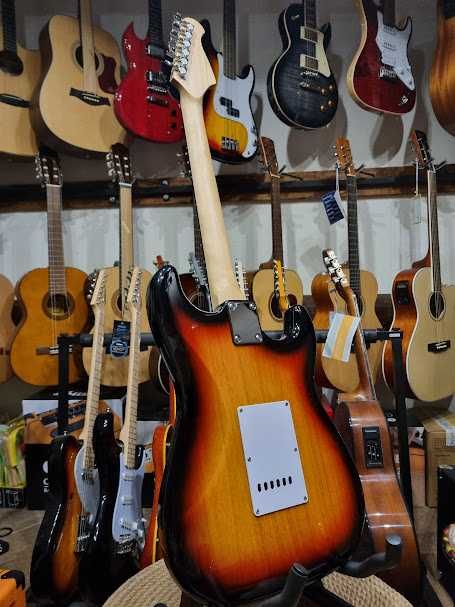 Ever Play ST-2 LH leworęczna gitara elektryczna ST2 SSH SB/WH lefthand