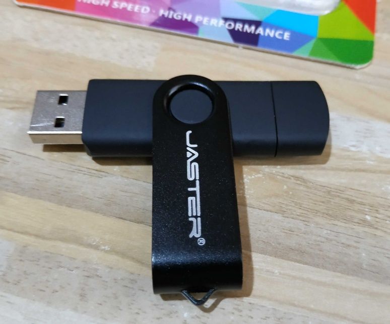 Флешка Usb-flash OTG micro-usb 32 гб Jaster черная