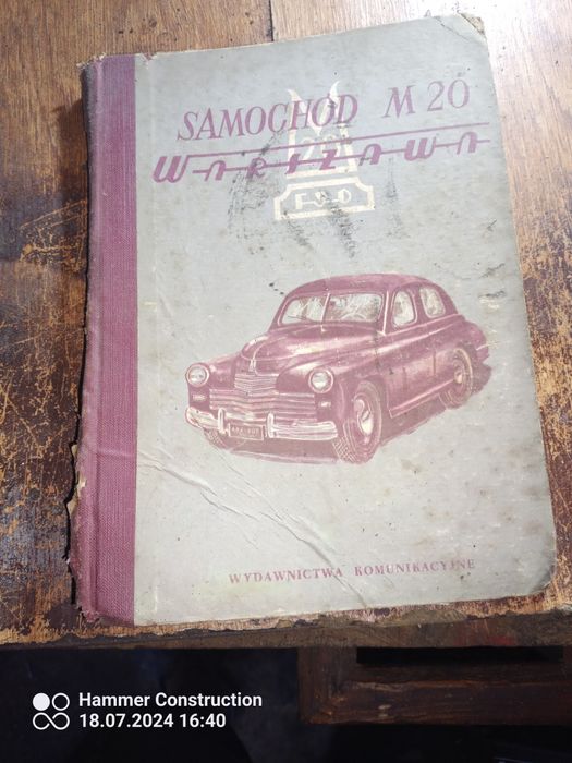 Instrukcja obsługi samochodu Warszawa pabieda