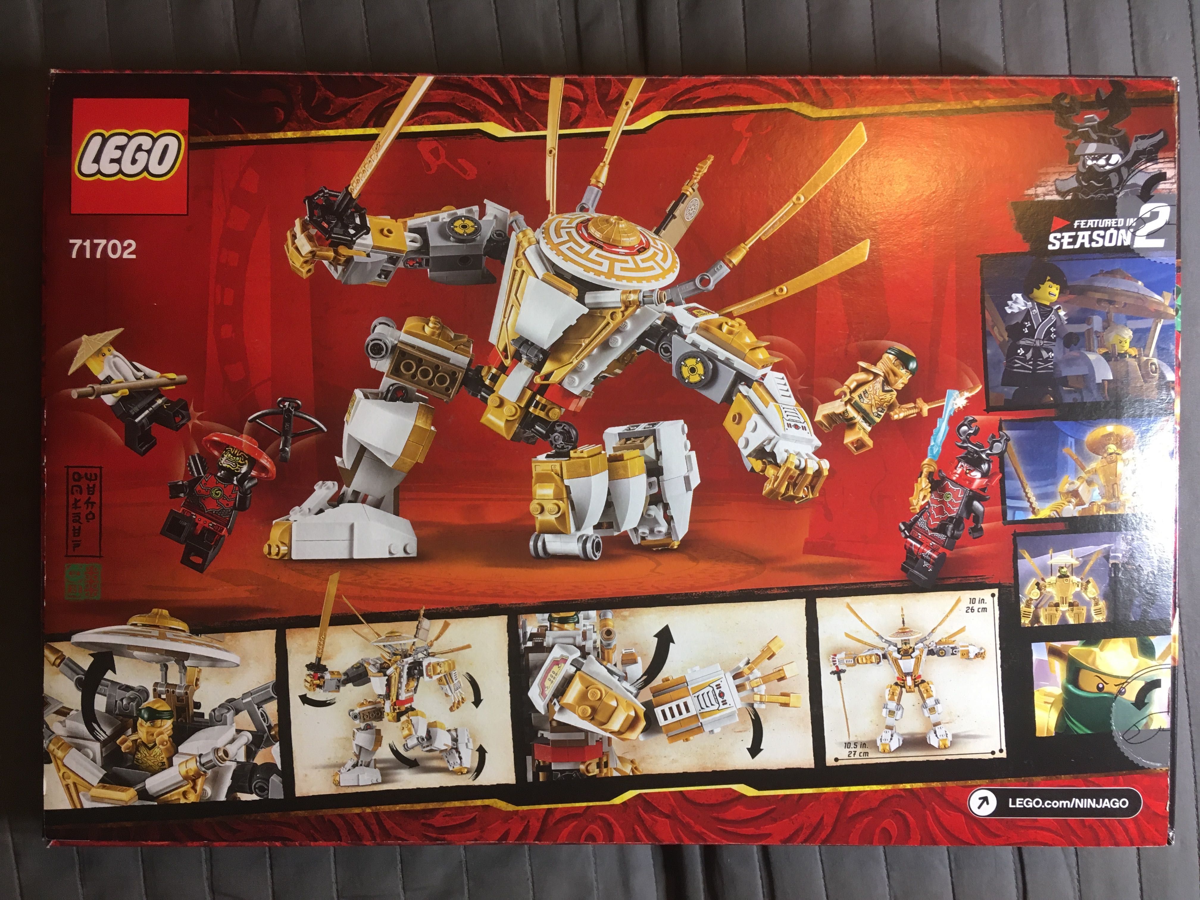 LEGO 71702 Ninjago Złota zbroja Golden mech