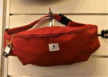 Saszetka nerka duża jak plecak czerwona koty HandMade prezent dla niej