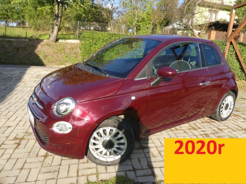 Fiat 500 2020r TYLKO 44 tys km 1,2 benzyna Tablet Salon PL Jak nowy