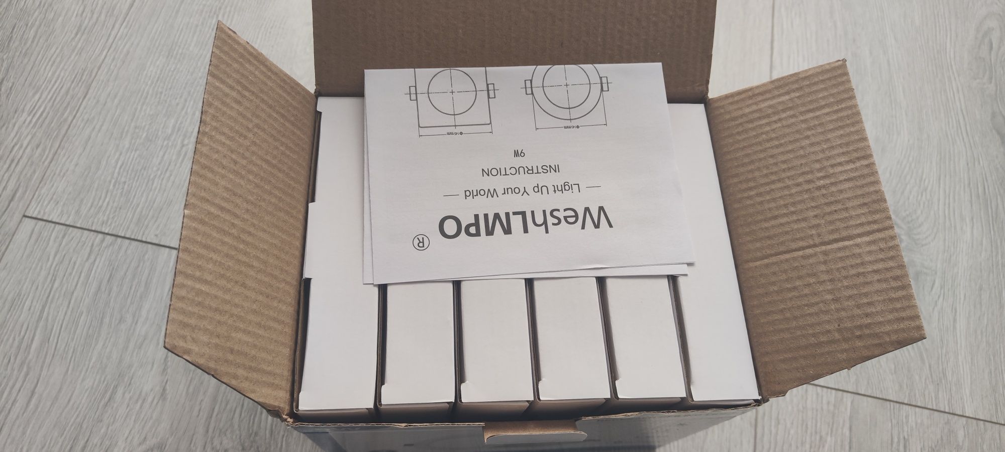 6 sztuk Halogen Oczko sufitowe LED 3000K 9W