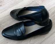 Czarne loafersy, Park West, r.40, wkladka 25cm, jak nowe