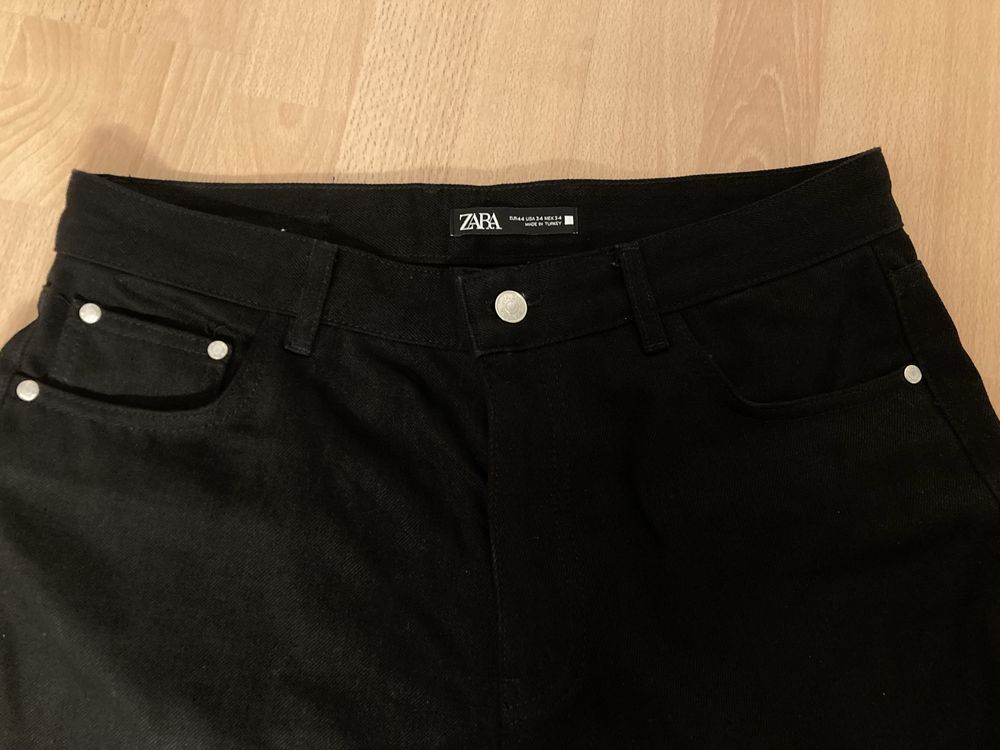 Męskie jeansy straight fit ZARA rozmiar 44 100% bawełna