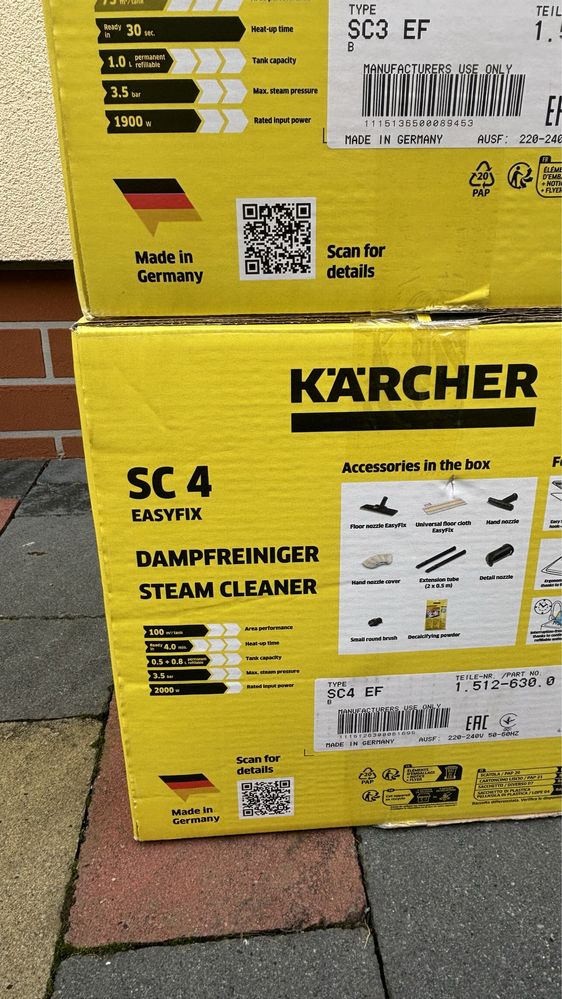 Модель 2025 Karcher sc2 easyfix sc3 пароочисник sc4 пароочиститель