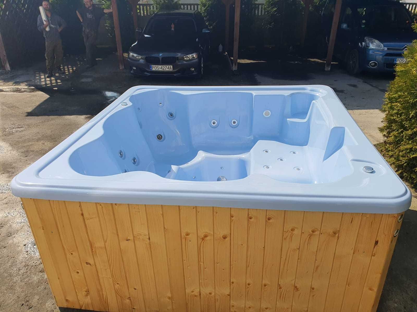 Ogrodowe SPA jacuzzi balia basen bania wanna hydromasaż ogród taras