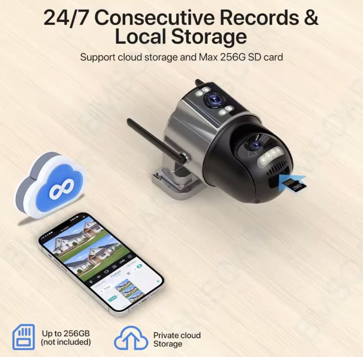 Автономна камера 4G КАМЕРА SIM 8МР ICSEE XMEYE вулична ptz відеокамера