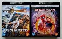 Uncharted i Spider-Man Bez Drogi do Domu 4K UHD Blu-Ray PL
