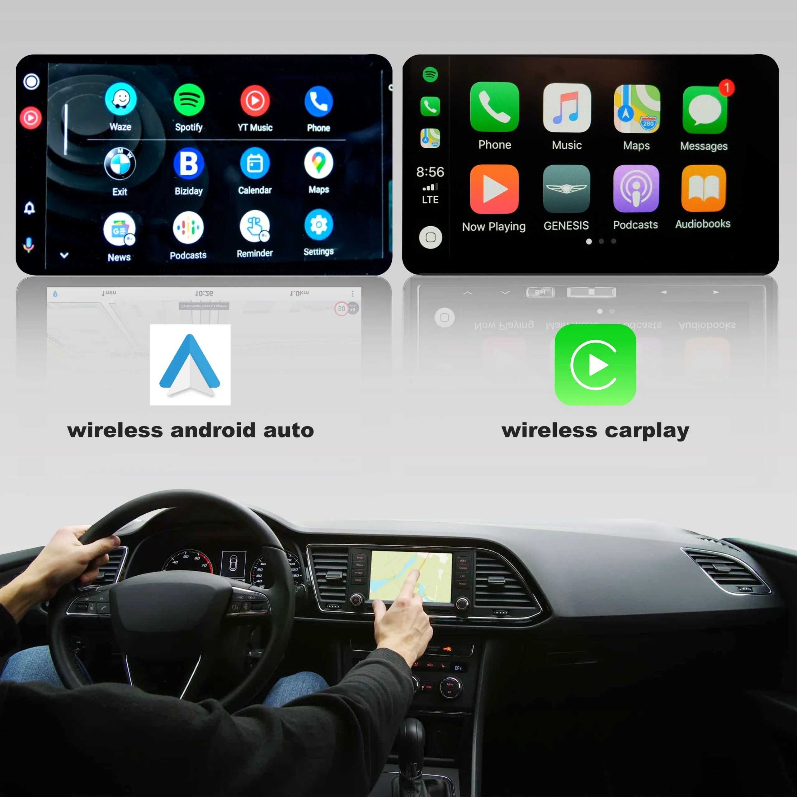 Moduł wireless do bezprzewodowego łączenia z Carplay i Android Auto