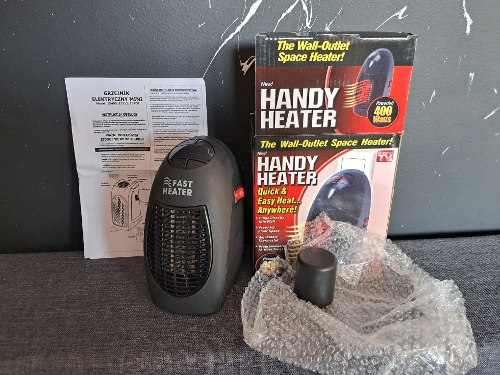 Grzejnik elektryczny, termowentylator 400W, grzałka