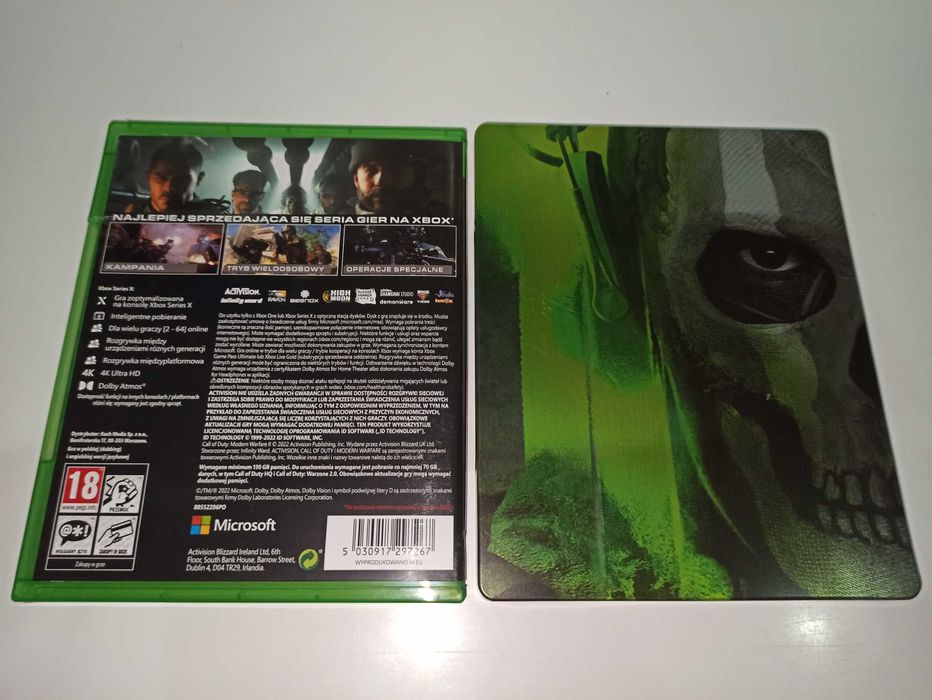 xbox one CALL OF DUTY MODERN WARFARE II PL + steelbook