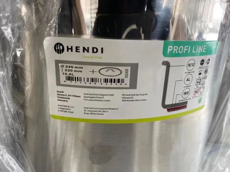 Garnek 10 l, HENDI, Profi Line- z pokrywką.
