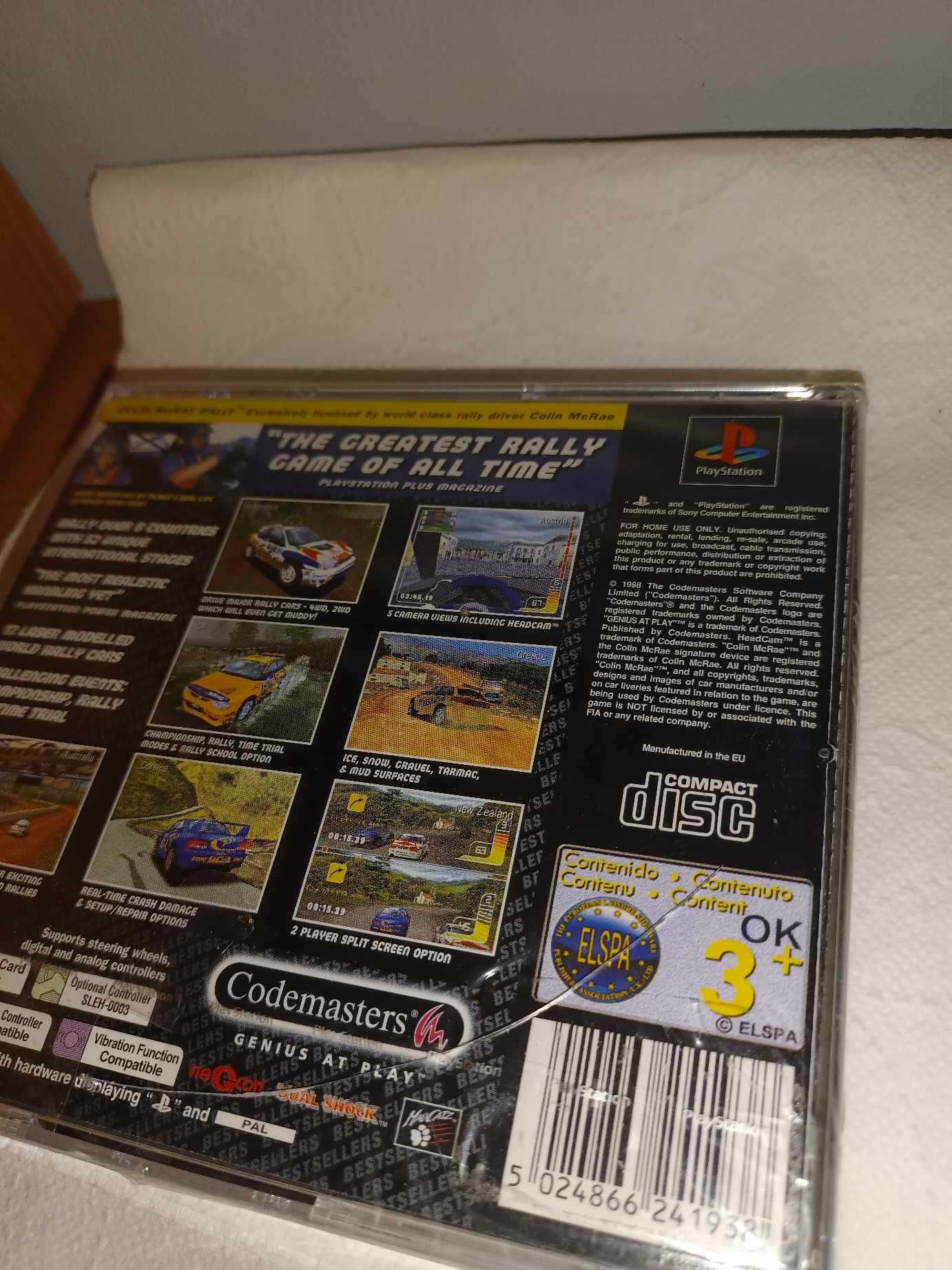 Colin McRae Rally ps1 psx playstation1 nowa w foli